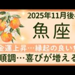 【魚座】11月後半★運気上昇！ゆっくり喜びを味わう！健全な境界線があなたを守る ★オラクルカードリーディング 2025