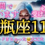 水瓶座11月♒️大強運！最強カードきたー🥹急展開で叶います🌈大丈夫✨必ず受けとって🎁