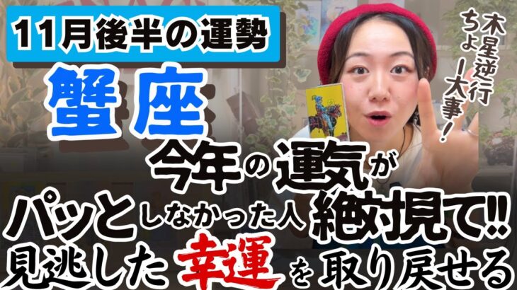 小さな一歩が大きな世界への入り口と繋がる【蟹座11月後半の運勢】