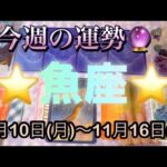魚座♓️さん⭐️11月10日(月)〜11月16日(日)🔮繁栄が始まって行く時‼️お仕事もプライベートと最高🌈