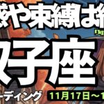 【双子座】♊️2025年11月17日の週♊️誘惑や束縛は終了😎私の理想に向かって、立ち止まる必要なし‼️ふたご座、タロットリーディング🍀