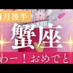 11月後半【蟹座】〜わー！突然くる✨おめでとう！〜【ルノルマンカード＆オラクルカードリーディング】