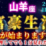 【やぎ座♑️11月後半】※5秒以内に見た人限定※あなたの人生が変わります【12星座占い】
