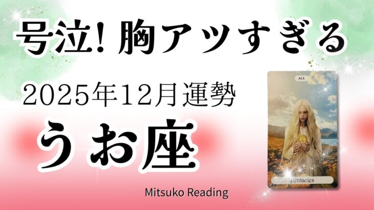 魚座12月は号泣😭✨鳥肌級の大変身。粘り勝ちです素晴らしい！♓️2025年12月運勢仕事恋愛人間関係【癒しのタロット個人鑑定級】