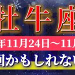 牡牛座 【 おうし座 ♉ 】 毎週タロット (2025年11月24日の週) 鳥肌レベルの奇跡！牡牛座さん拡大チャレンジ週間✨🔑 Taurus タロット占い タロットリーディング