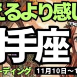 【射手座】♐️2025年11月10日の週♐️考えるより感じろ😎ここから復活する未来💕新しいステージで輝く🌟いて座さん、タロットリーディング🍀