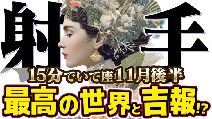 【15分でわかる！いて座11月後半】運命の吉報来る！ 仕事も恋も全てが思い通りになる時【癒しの眠れる占い】