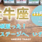 【牡牛座11月後半】ここまでよく頑張った‼️次のステージで夢を叶えていこう🕊️🍀これまでの自分を労って💖