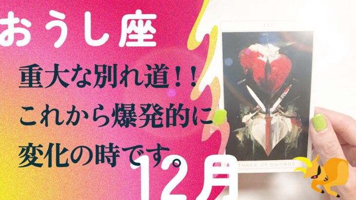 どんでん返し…！形勢逆転させます。動きます、とても。【12月の運勢　牡牛座】
