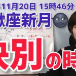 【2025年11月20日蠍座新月🌑】いよいよ…決別の時【ホロスコープ・西洋占星術】
