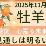 【牡羊座】11月後半⭐見通しは明るい！目標達成！上手く乗り越えられる！  オラクルカードリーディング おひつじ座2025
