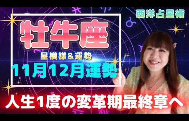 ♉️【牡牛座さん11月12月の運勢】いよいよ始まる変革期の最終章🚀年末にかけて運気上昇へ⤴️🎁💕