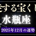 【水瓶座】2025年12月みずがめ座の運勢をタロット占いと占星術で「暴走する宝くじ運」