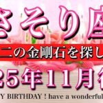 さそり座♏️11月後半全体運タロット★お誕生日おめでとうございます🎁㊗️！唯一無二の金剛石を探し当てる！Scorpio tarot reading