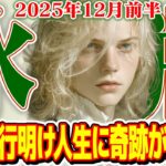 【みずがめ座12月前半】運気が急上昇！ 滞っていた全てが一気に流れ出す【癒しの眠れる占い】