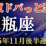 【水瓶座】2025年11月後半のみずがめ座の運勢～札束ドバっと到来～