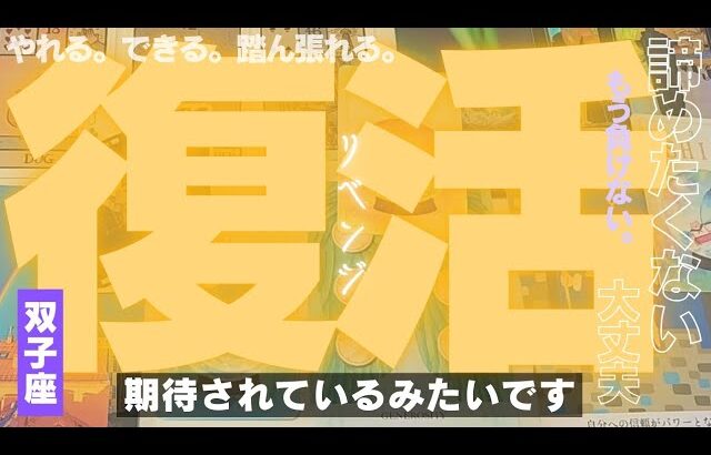 【双子座】リベンジの時です🔥🎊✨️▼タロットカード&オラクルカード&ルノルマンカード占い