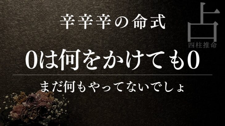 【衝撃】占い師になりたい人の勘違いがヤバすぎる件【辛辛辛の命式】
