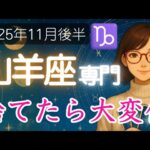 【やぎ座♑️2025年11月後半】予想外の展開から、大きな幸運が舞い込む兆し✨️山羊座の運勢占い