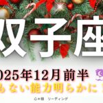【ふたご座12月前半】双子座さんのとんでもない能力が明らかに😳‼️ポジティブエネルギーもまとってる🏵️🌈