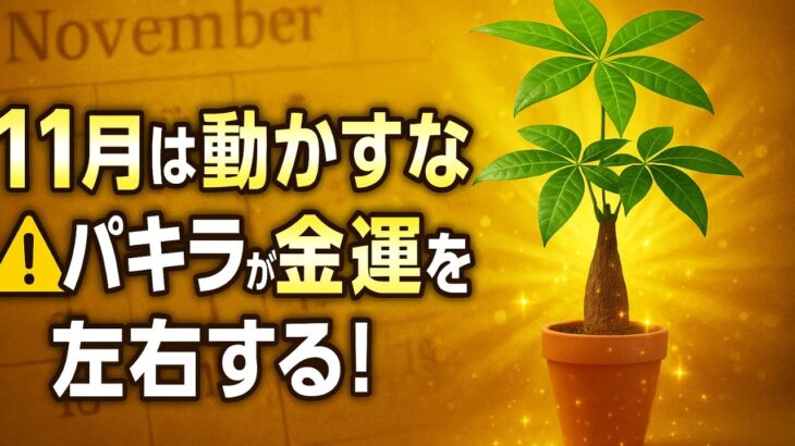 【11月のパキラを動かすな】置き場所で金運が爆上がりする理由🌿💰