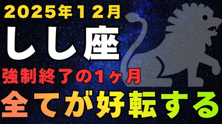 【獅子座♌️12月金運】12秒以内に確認して！あなたの『ある決断』で来年が変わる【12星座占い】