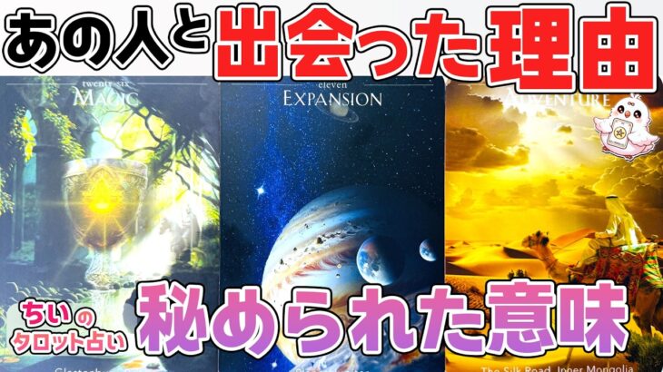 【選択肢〇さん！ちい大号泣神展開😭💖】あの人と出会った意味。この恋に秘められた理由と2人の今後を恋愛タロットで暴く【当たる占い・ルノルマン】