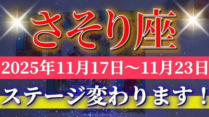 蠍座 【 さそり座 ♏ 】 毎週タロット (2025年11月17日の週) 勢いが一気に加速する“挑戦の週”✨🔑 Scorpio タロット占い タロットリーディング