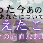 たった今、あの人があなたについて考えたこと。今の正直な想い 【 恋愛 気持ち タロット オラクル カード 占い 】