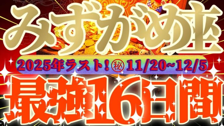 水瓶座さん見て！嘘でしょ！？😲この組み合わせ有り得ない！超最強の16日間が来るよ👑【11月後半運勢】♾️天一天上♾️