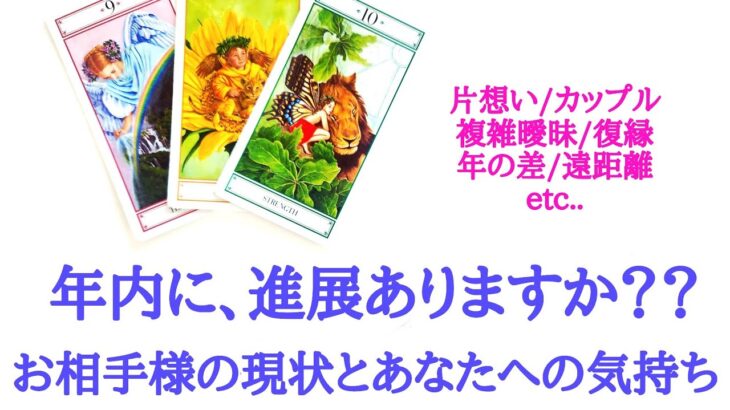 🌹恋愛タロット占い🌹年内に進展ありますか？お相手様の現状とあなたへの気持ち　