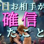 【統合間近の方います!!😳】今日お相手があなたに確信した事💓恋愛タロット占い