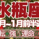 【みずがめ座】12月～2026年1月前半運勢　きたー！急好転🤩強い運命に導かれています💎✨希望の光が降り注ぐ、2026年の準備をしっかりと💪【水瓶座 １２月】【水瓶座 １月】タロットリーディング