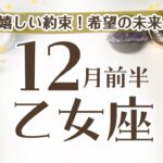 おとめ座さんへ【12月前半】☆嬉しい約束してもらえる！希望的な未来へ移行☆♦︎関係性の分岐点/これまでの結果がかえってくる♪※ポイント…未来で必要な事をもう始めちゃおう！☆アファメーションで引き寄せ☆