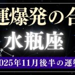 【水瓶座】2025年11月後半みずがめ座の運勢
