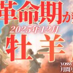 12月の運勢💐おひつじ座　レベルが違う…！！もうすぐ起こる大革命期に万歳👏✨(お金・仕事・人間関係)