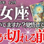 【おとめ座】12月の運勢｜【関係が終わるサイン】切れる縁・戻る縁・生まれ変わる縁…奇跡のリセット期へ【乙女座の運勢】