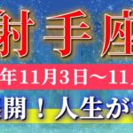 射手座 【 いて座 ♐ 】 毎週タロット (2025年11月3日の週) 運命急加速！奇跡の波に乗るタイミング✨🔑 Sagittarius タロット占い タロットリーディング