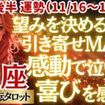 【♏蠍座さん💖11月後半運勢】〈貴方が望めばドンドン願いは叶えられる✨凄いカードばかりに感動が止まらない‼自分の力を人生を信じて💗〉 人生幸転タロットリーディング 占い さそり座 太陽星座・月星座