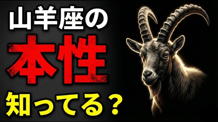 【9割が知らない】実は怖い山羊座の裏の顔。なぜ山羊座が一番恐れられるのか？