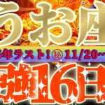 魚座さん見て！大吉兆😲幸運が変装してる！？ビックリな超最強の16日間が来るよ👑【11月後半運勢】♾️天一天上♾️