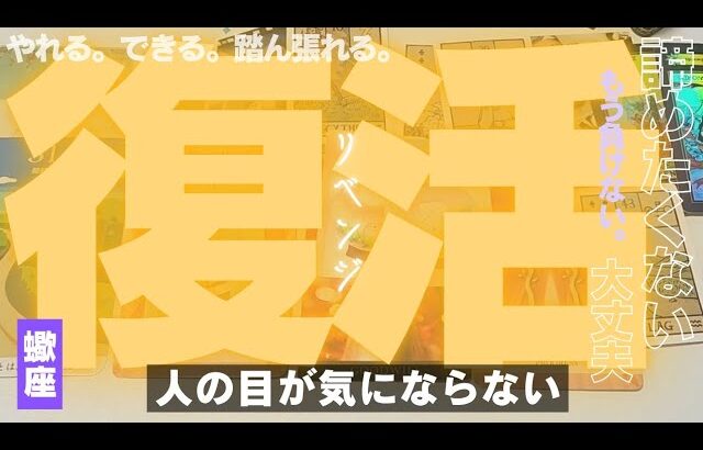 【蠍座】リベンジの時です🔥🎊✨️▼タロットカード&オラクルカード&ルノルマンカード占い