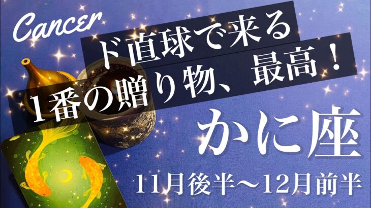 かに座♋️2025年11月後半〜12月前半🌝 幸運の大波！一気に解きほぐれる、新しいタイミング、時機が到来、やっと見つかった探しもの