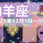 山羊座★2025/12/1～15★目が開いて、行動に移せる！数週間以内にあなたの求める出来事を出会いを引き寄せるための行動の時（＋ラッキーアクション！）