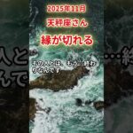 【天秤座さん】2025年11月の「てんびん座」〜縁が切れる　この人とはもう終わりです〜#shorts