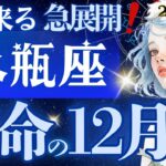 【水瓶座】【最重要】2025年、最後にひっくり返る‼️超最高の急展開🏹約4ヶ月の迷いに明確な答え《12月運勢》【星読みタロット】