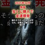 【魚座】2025年12月うお座の運勢をタロット占いと占星術で「宝くじ購入で金運爆発」#魚座 #うお座 #12月
