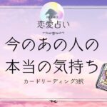 今のあの人の本当の気持ち🦋恋愛タロット占い【片思い/復縁/複雑】🦋あの人の気持ち・相手の気持ち