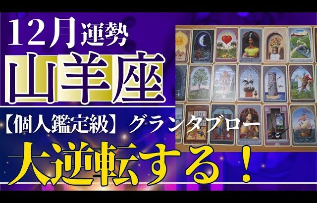 【山羊座♑️12月運勢】うわっすごい！個人鑑定級のグランタブローリーディング✨大逆転の復活劇✨冬至からのお誕生日シーズンはありえない奇跡の扉が開く（仕事運　金運）タロット＆オラクル＆ルノルマンカード