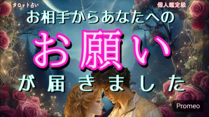 【今までごめん😭】お相手からあなたへのお願いが届いてます🙏恋愛タロット占い